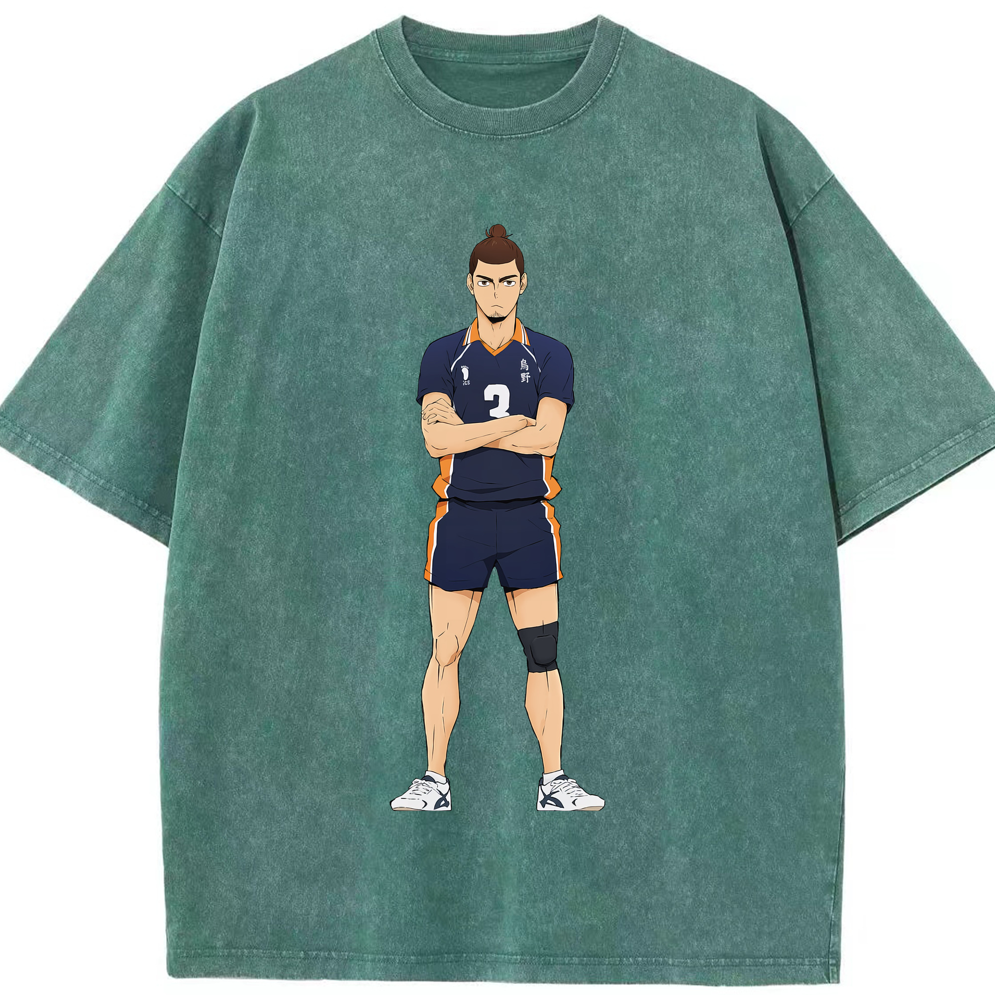 （画像用） ハイキュー!! Haikyu!! 綿100% ヴィンテージ風 半袖Tシャツ（フロントプリント）